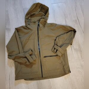 GAP Men's Khaki Hooded Raincoat